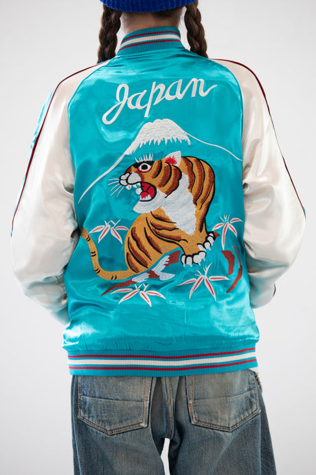 Sukajan Japanese Jacket Satin Reversible Tiger