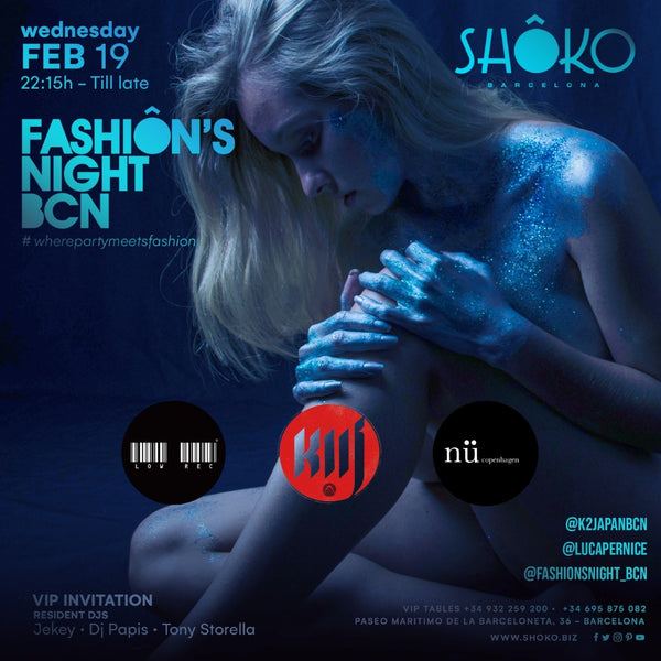 Event at Shoko Barcelona collaborating with Fashion's Night BCN and Dj Luca Pernice