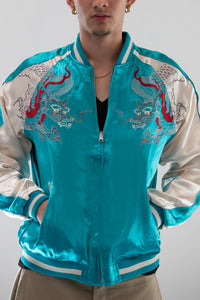 Sukajan Japanese Jacket Satin Reversible Dragon