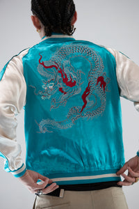 Sukajan Japanese Jacket Satin Reversible Dragon