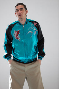 Sukajan Japanese Jacket Satin Reversible Carp