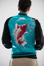 Load image into Gallery viewer, Sukajan Japanese Jacket Satin Reversible Carp