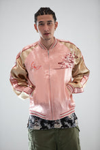 Cargar imagen en el visor de la galería, Sukajan Japanese Jacket Satin Reversible CherryBlossoms Butterfly