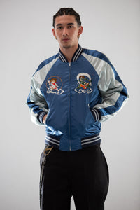 Sukajan Japanese Jacket Satin Fujin Raijin