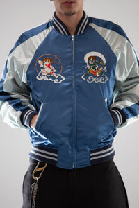 Sukajan Japanese Jacket Satin Fujin Raijin