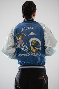 Sukajan Japanese Jacket Satin Fujin Raijin