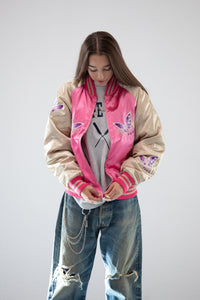 Sukajan Japanese Jacket Satin Butterfly