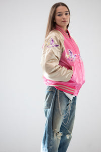 Sukajan Japanese Jacket Satin Butterfly