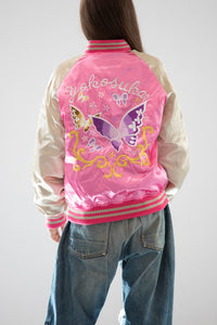 Sukajan Japanese Jacket Satin Butterfly