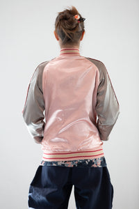 Sukajan Japanese Jacket Satin Reversible CherryBlossoms Rabbit