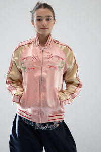 Sukajan Japanese Jacket Satin Reversible Goldfish