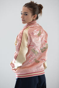 Sukajan Japanese Jacket Satin Reversible Goldfish