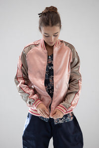 Sukajan Japanese Jacket Satin Reversible Goldfish