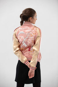 Sukajan Japanese Jacket Satin Reversible Maiko