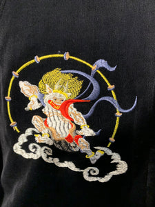 Sukajan Japanese Jacket Velvet Fujin and Raijin