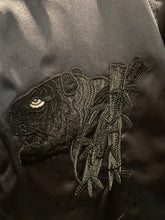 Load image into Gallery viewer, Sukajan Japanese Jacket Satin Black on Black Tiger and Bamboo