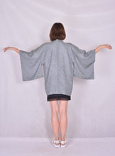 Cargar imagen en el visor de la galería, Haori Kimono Jacket Shibori Vintage Green