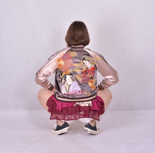 Load image into Gallery viewer, Sukajan Japanese Jacket Satin Reversible Geisha