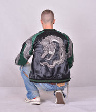 Load image into Gallery viewer, Sukajan Japanese Jacket Satin Reversible Dragon