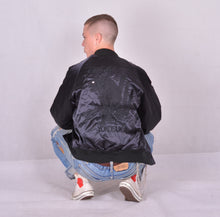 Load image into Gallery viewer, Sukajan Japanese Jacket Satin Black on Black Tiger and Bamboo