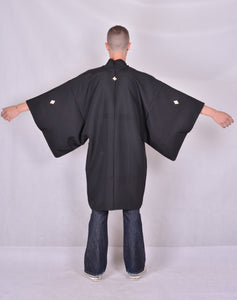 Haori Kimono Jacket Black Vintage Man