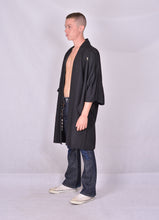 Cargar imagen en el visor de la galería, Haori Kimono Jacket Black Vintage Man