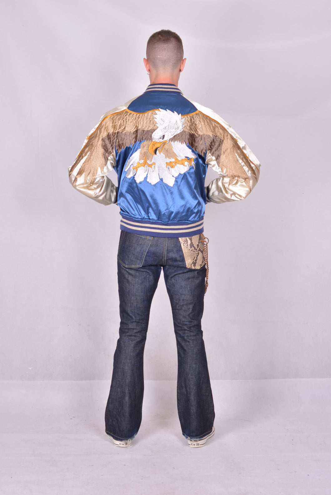 Sukajan Japanese Jacket Satin Big Eagle