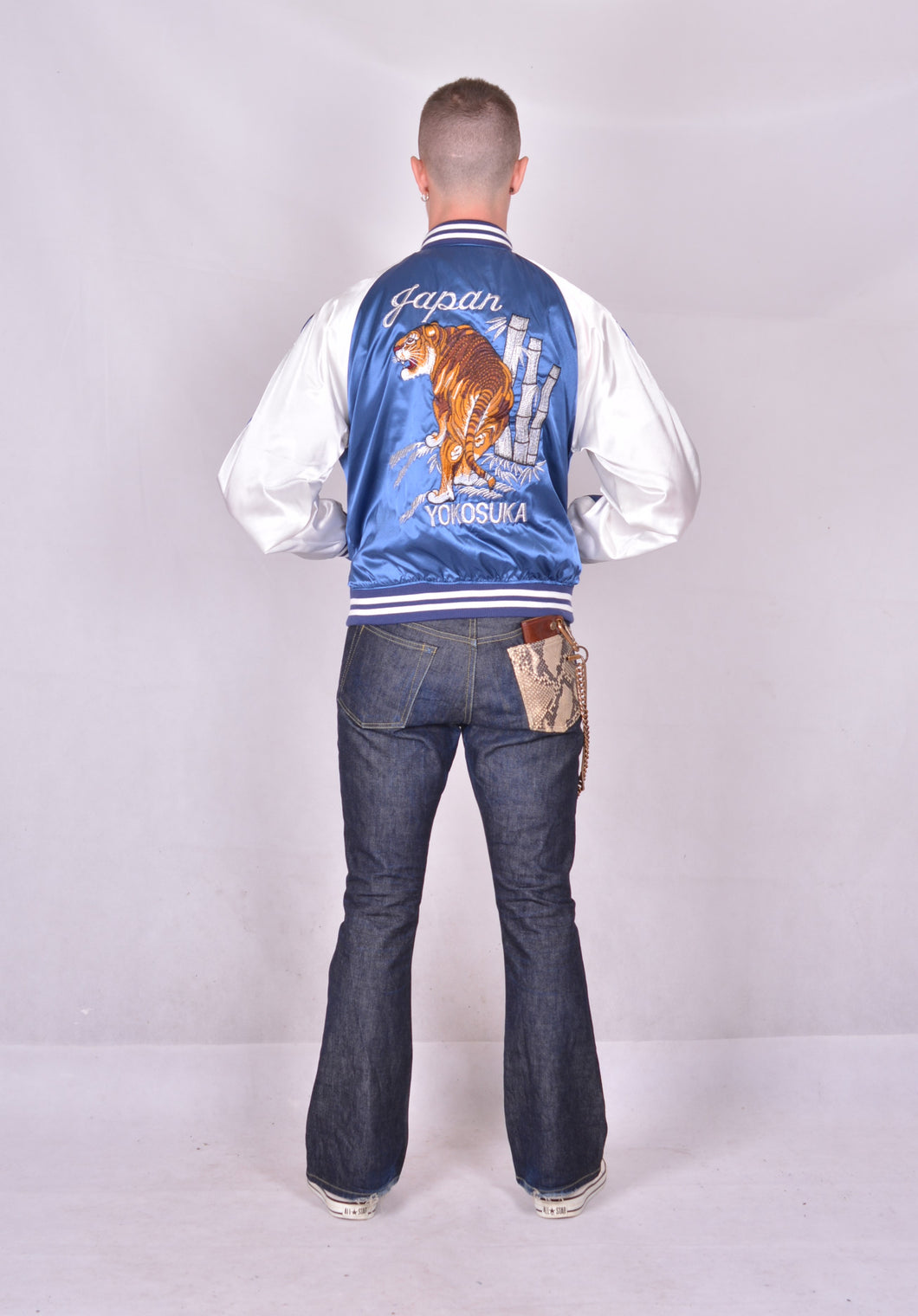 Sukajan Japanese Jacket Satin Tiger and Bamboo