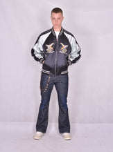 Load image into Gallery viewer, Sukajan Japanese Jacket Satin Eagle and Wave