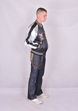 Load image into Gallery viewer, Sukajan Japanese Jacket Satin Eagle and Wave