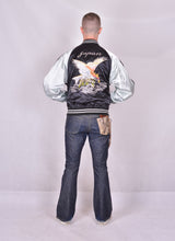 Load image into Gallery viewer, Sukajan Japanese Jacket Satin Eagle and Wave