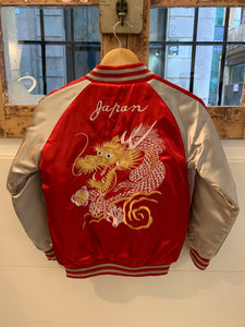 Kids and Woman Sukajan Japanese Jacket Satin Dragon