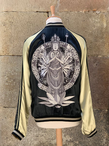 Sukajan Japanese Jacket Satin Reversible Senjyu Kannon