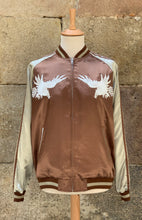 Load image into Gallery viewer, Sukajan Japanese Jacket Satin Reversible White Tiger Eagle